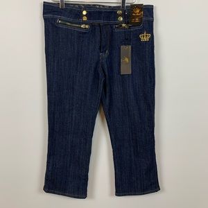 🌷Old Skool Denim Blue Jeans Capris Size 15/16